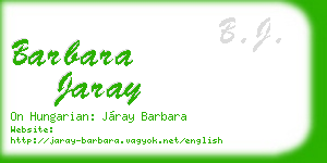 barbara jaray business card