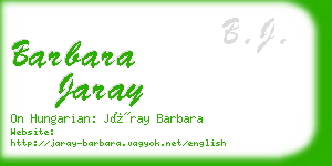 barbara jaray business card